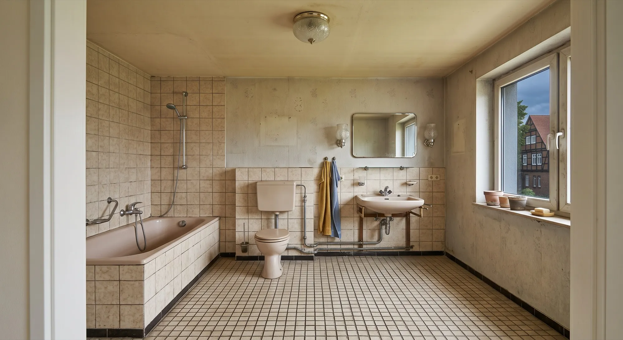 Badezimmer vor der Sanierung