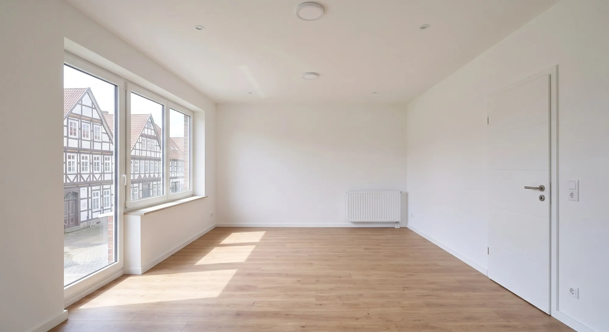 Wohnung nach der Renovierung, frisch gestrichen