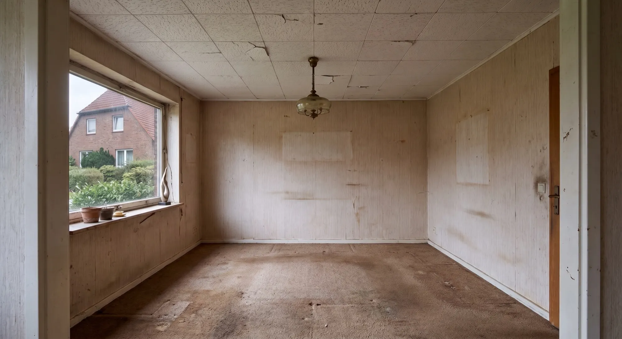 Wohnzimmer vor der Renovierung
